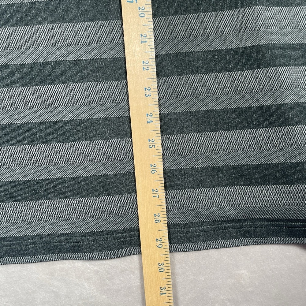 Adidas Golf Aeroready Polo Shirt Men's XL Black Striped Performance Athletic Fit - Picture 7 of 7